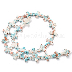 Baking Paint Synthetic Turquoise Beads Strands&nbsp;G-H060-01B