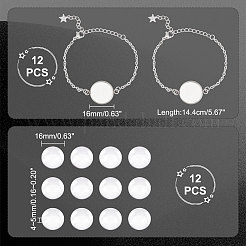 DIY Blank Dome Link Bracelet Making Kit&nbsp;DIY-UN0004-28