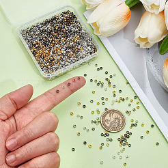 2500Pcs 5 Colors Brass Crimp Beads&nbsp;KK-ME0003-32