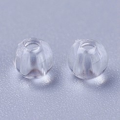 無色透明アクリルラウンドビーズ  直径約4mm  穴：1mm&nbsp;X-PL526_4MM