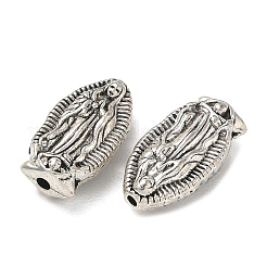 宗教合金ビーズ  女神  アンティークシルバー  18.5x10x6mm  穴：1.6mm  約332個/1000g&nbsp;FIND-E051-14AS-02