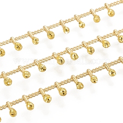 Brass Handmade Beaded Chain&nbsp;CHC-G011-07G-01