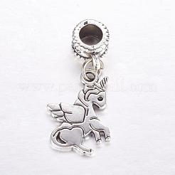Tibetan Style Alloy European Dangle Charms&nbsp;MPDL-J041-04AS