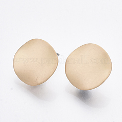 Smooth Surface Iron Stud Earring Findings&nbsp;IFIN-T012-93-RS