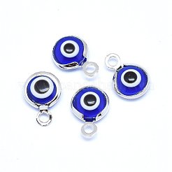 Handmade Evil Eye Lampwork Charms&nbsp;X-KK-F764-13-04