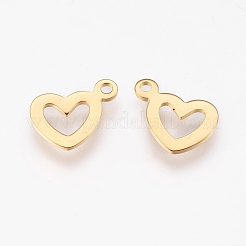 304 Stainless Steel Open Charms&nbsp;X-STAS-G176-20G