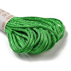 ポリエステル刺繍糸  クロスステッチの糸  グリーン  2mm  10 M /バンドル&nbsp;OCOR-C005-B25