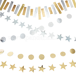 5Pcs 5 Style Paper Garlands&nbsp;AJEW-PH0004-58