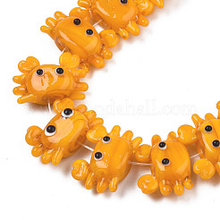 Handmade Lampwork Beads Strands&nbsp;LAMP-Q031-018A