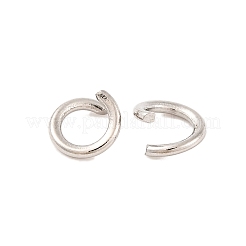 変色しにくい304ステンレススチール製オープン丸カン  ラウンド  ステンレス鋼  18ゲージ  6x1mm  内径：4mm&nbsp;STAS-R049-6x1mm