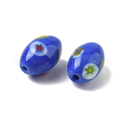 Handmade Millefiori Glass Beads&nbsp;LAMP-U004-02