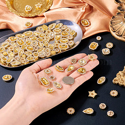 100Pcs Teardrop/Heart/Star Sew on Rhinestones&nbsp;GACR-TA0001-07G