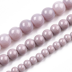 Opaque Solid Color Glass Beads Strands&nbsp;LS-GLAA-T032-P6mm-07