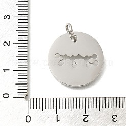 Anti-Tarnish 304 Stainless Steel Pendants&nbsp;STAS-M074-02J-P