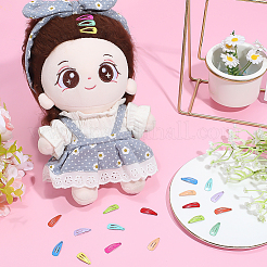 60Pcs 10 Colors Baking Paint Iron Doll Snap Hair Clips&nbsp;PHAR-PH0001-20