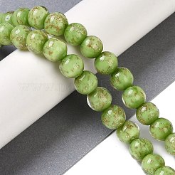 Handmade Gold Sand Lampwork Beads&nbsp;LAMP-Z009-01E