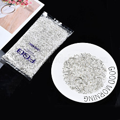 Fgbガラスシードビーズ  混合スタイル  混合図形  乳白色  1~7x2~4mm  穴：0.7~1mm  約450g /ポンド&nbsp;SEED-S056-001