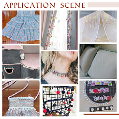 Polyester Tassel Lace Trim&nbsp;OCOR-WH0073-92A