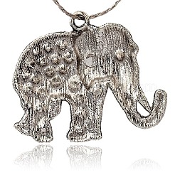 Tibetan Style Alloy Rhinestone Big Pendants&nbsp;ALRI-L048-28AS