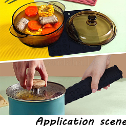 2Pcs Square Silicone Hot Mats for Hot Dishes&nbsp;AJEW-GF0008-26D