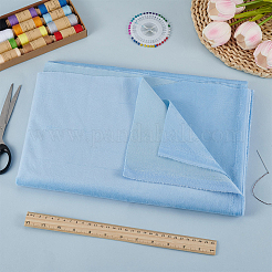 光沢のあるベルベットの非常に柔らかい生地  暗闇で光る  服飾小物用の色が変わる布  ライトブルー  1400x910x0.7mm&nbsp;DIY-WH0888-446C