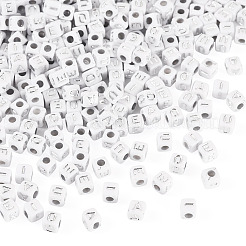 500Pcs 5 Styles Opaque Acrylic Beads&nbsp;OACR-TA0003-45