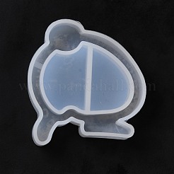 うさぎのお尻/お尻流砂カビ  シリコンモールド  UVレジン用  エポキシ樹脂工芸品作り  ゴーストホワイト  55x51x12mm&nbsp;DIY-K052-07