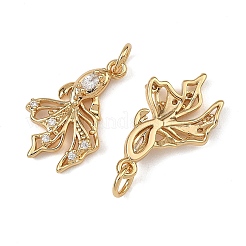 SHEGRACE Brass Pave Clear Cubic Zirconia Pendants&nbsp;XGRQ4D361-660G
