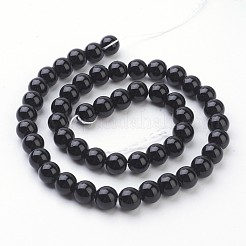 Synthetic Black Stone Beads Strands&nbsp;X-GSR4mmC044
