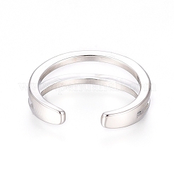Brass Cuff Toe Rings&nbsp;RJEW-G100-05P