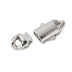 316サージカルステンレススチール製バヨネットクラスプ  ステンレス鋼色  30x14.5x5mm  穴：4x4mm&nbsp;STAS-H234-11P-01
