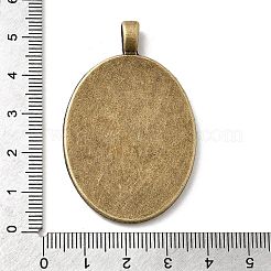 Vintage Tibetan Style Alloy Pendant Cabochon Settings&nbsp;TIBEP-M018-21AB-NF