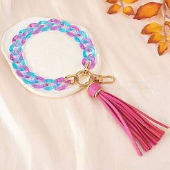 Chain Link Wristlet Keychain&nbsp;HJEW-SW00014-04