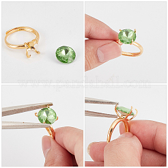 1Pc Adjustable Sterling Silver Finger Ring Components&nbsp;STER-BBC0006-95G