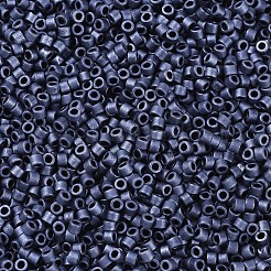 MIYUKIデリカビーズ  シリンダー  日本製シードビーズ  11/0  （db0301)マットガンメタル  1.3x1.6mm  穴：0.8mm  約2000PCS /ボトル  10 G /ボトル&nbsp;SEED-JP0008-DB0301
