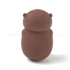 動物をモチーフにしたシリコンビーズ  焦点ビーズ  28.5x17.5x14.5mm  穴：2.7mm&nbsp;SIL-E013-03G
