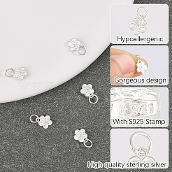 5Pcs 925 Sterling Silver Charms&nbsp;STER-BBC0009-44B