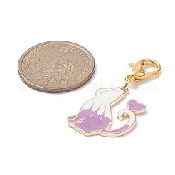6Pcs Alloy Enamel Pendant Decoration&nbsp;HJEW-JM01014