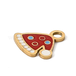 Christmas 304 Stainless Steel Enamel Charms&nbsp;STAS-I356-02G-05