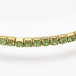 Brass Claw Chain Stretch Bracelets&nbsp;BJEW-T010-02G-11
