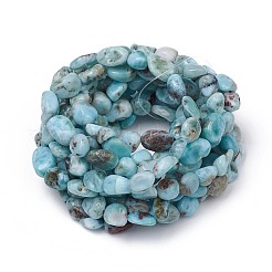 Natural Larimar Stretch Beaded Bracelets&nbsp;X-BJEW-K213-C21