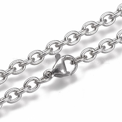 Tarnish Resistant 304 Stainless Steel Cable Chain Anklets&nbsp;LS-AJEW-H100-01P