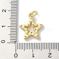 Rack Plating Brass Micro Pave Cubic Zirconia Pendants&nbsp;KK-Z039-23G