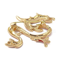 Alloy Dragon Enamel Pins Brooches&nbsp;JEWB-M046-06A-02G