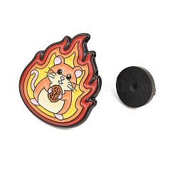 Flaming Animal Alloy Enamel Pins&nbsp;JEWB-G046-05F