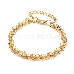 304 Stainless Steel Mesh Chain Bracelets for Women&nbsp;BJEW-Z143-04G
