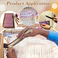 3Pcs 3 Styles Plywood Hand Knitting Comb Tools&nbsp;DIY-BC0015-36