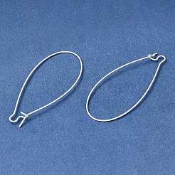 Brass Hoop Earring Findings&nbsp;KK-CBA1A60-19S