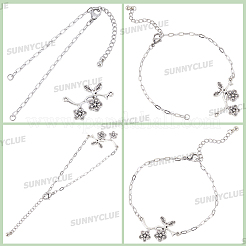 16Pcs 2.5MM 304 Stainless Steel Paperclip Chain Bracelet Making&nbsp;STAS-SC0021-14