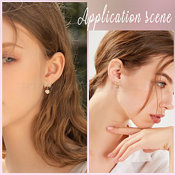 20Pcs Bowknot Brass Stud Earring Findings&nbsp;KK-SC0007-81
